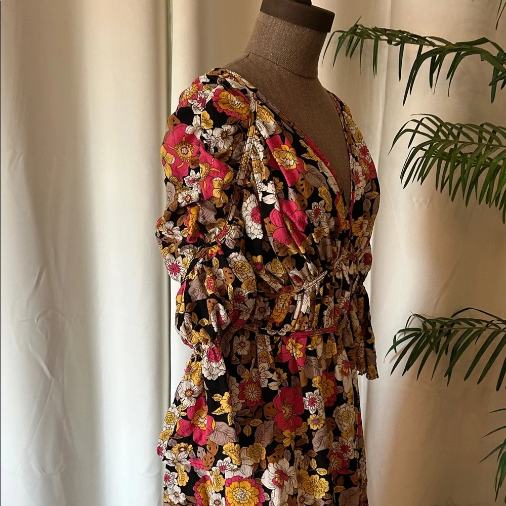 Fall Floral Maxi Dress - Picture 5 of 9